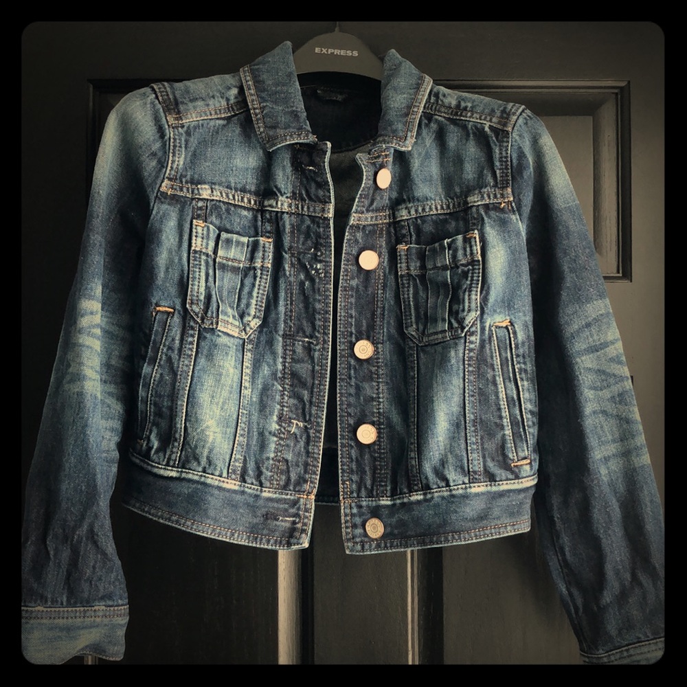 Express denim jacket xs